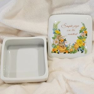 Vintage 1970s Trinket Jewelry Box